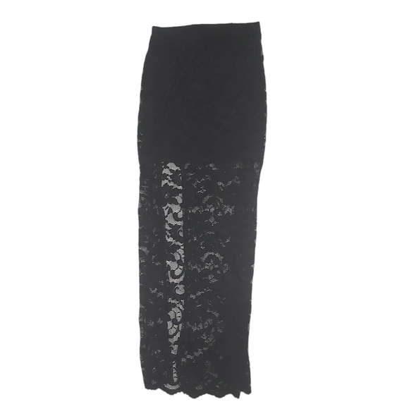 Black Lace Maxi Skirt - Picture 4 of 4